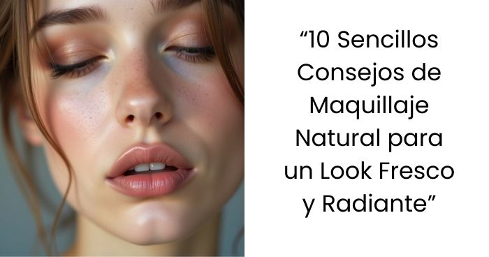 10 Sencillos Consejos de Maquillaje Natural para un Look Fresco y Radiante